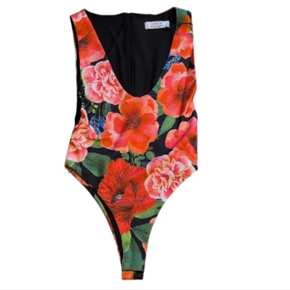 NWT Atoir The Celeste Bodysuit Scarlet Rose Floral Print Size S / US 4